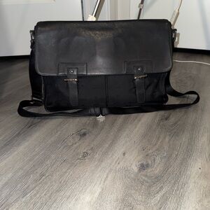 MCM Nylon/ Leather Monogrammed Workbag Crossbody